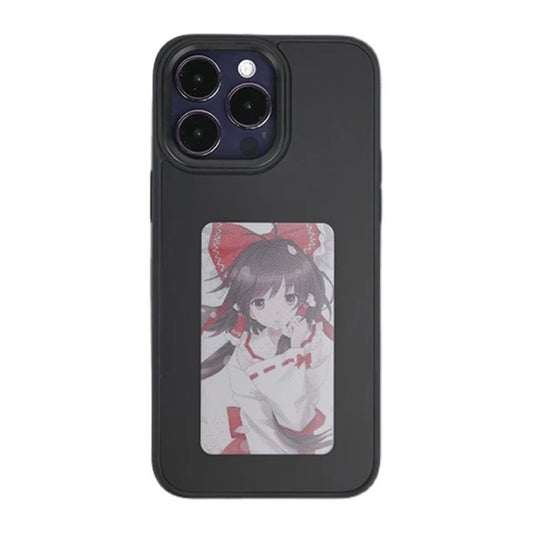DIY Display Eink Screen Phone Case Smart NFC Refesh Phone Protective Cover for Iphone 14 13 12 Pro Max Back Case Battery Free